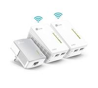 TP-Link TL-WPA4220T KIT - CPL 600 Mbps avec 2 Ports Ethernet, 1 CPL Filaire + 2 CPL Wi-Fi - étendez votre connexion Internet dans chaque pièce de la maison