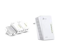 TP-Link TL-WPA4220T KIT - CPL 600 Mbps avec 2 Ports Ethernet, 1 CPL Filaire + 2 CPL WiFi + TL-WPA4220 CPL 600 Mbps WiFi 300 Mbps, 2 Ports Fast Ethernet