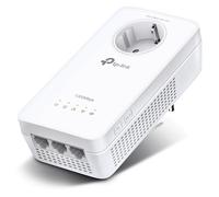 TP-Link Dual Band Gigabit AC1200 Powerline Adapter, Wi-FI Extender/Booster,Speed Up to 1300 Mbps, Extra Power Socket, Works with OneMesh, No Configuration Required, UK Plug (TL-WPA8631P),White