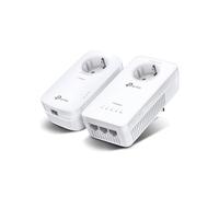 TP-Link TL-WPA8631P KIT : Adaptateur CPL AV2 1200, Wi-Fi 5 AC1200 Bi-bande (300+867 Mbps), 3 Ports Gigabit Ethernet, Prise intégrée, 2 unités
