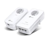 Kit CPL AV1300 Gigabit WiFi AC avec prise gigogne TP-LINK Blanc E