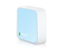 TP-Link TL-WR802N Routeur Portable WiFi 4 (802.11n) 300 Mbps Monobande 2.4 GHz, 1 Port Fast Ethernet, Sécurité WEP/WPA/WPA2, IPv4/IPv6, Bleu/Blanc