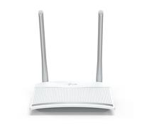 TP-Link TL-WR820N Routeur WiFi 4 (802.11n) 2.4GHz 300 Mbps Fast Ethernet 3 ports RJ45 10/100 Mbps, Sécurité WEP/WPA/WPA2, Blanc
