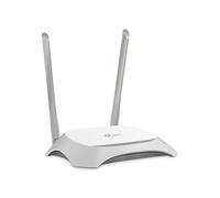 TP-Link TL-WR840N Routeur WiFi 4 Monobande 2.4GHz 300Mbps Fast Ethernet 4 ports RJ45 IPv4/IPv6 Sécurité WEP/WPA/WPA2 Antennes 5dBi Gris/Blanc
