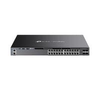 TP-Link Omada SG6428XHP V1 - Commutateur - C3 - Géré - 24 x 10/100/1000 (PoE+) + 4 x Ethernet 10 Go SFP+ - flux d'air de l'avant vers l'arrière - Montable sur rack - PoE+ (720 W)