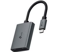 TP-Link Adaptateur USB 3.0 Type-C vers SD et microSD 3.0 Lecteur de Cartes, Plug and Play avec compatibilité Universelle, Vitesses jusqu'à 5 Gbit/s, Double Lecture de Cartes, câble tressé, Lecture