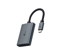 TP-Link UA440C Lecteur Cartes Mémoire USB 3.2 Gen 1 Type-C Gris Aluminium, Support MicroSD/SD, Compatibilité Windows/macOS/Linux, Dimensions 544x342x115mm