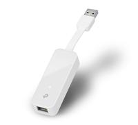 TP-Link UE300 Adaptateur USB vers Ethernet Gigabit 1000Mbps, USB 3.0 vers RJ45 Adaptateur Réseau, Conception Pliable et Portable, Brancher et Utiliser, Compatible avec Switch, Windows 11/10, MacOS