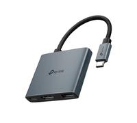 TP-Link UH3020C Hub USB-C 3 en 1, 1 HDMI 4K à 60Hz, 1 USB-C PD rapide à 100W, 1 port USB-A 3.0 SuperSpeed à 5 Gbps, prend en charge Mac OS, Windows 11/10/8.1/8/7, Linux OS, iPadOS, iOS, Android et
