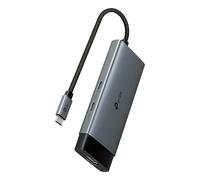 TP-Link UH5020C Hub USB-C 5 en 1, HDMI 4K@60Hz, USB-C PD rapide de 100 W, port USB-C+2 ports USB-A 3.0 jusqu'à 5 Gbps, prend en charge Mac OS, Windows 11/10/8.1/8/7, Linux OS, iPadOS, iOS, Android et
