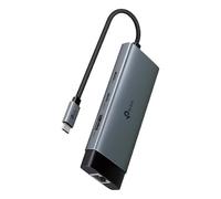TP-Link UH6120C Hub USB C 6 en 1, station d'accueil USB C vers HDMI, adaptateur HDMI 4K 60 Hz, station d'accueil 2 ports de données USB-A, alimentation 100 W, adaptateur multiport USB C 3.0