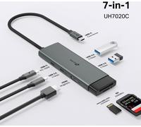 TP-Link UH7020C Hub USB Type-C 7in1, HDMI 4K à 60 Hz, SD et microSD UHS-I, 100 W Power Delivery, 1× USB-C, 2× USB-A
