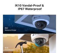 TP-Link VIGI C250 Dôme Caméra de sécurité IP Intérieure et extérieure 2880 x 1620 pixels Plafond