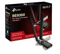 TP-Link WiFi 7 Carte WiFi PCIe BE9300 Archer TBE552E, Tri-Bandes (6GHz/5GHz/2.4GHz), Adaptateur avec Bluetooth 5.4 et 2 antennes multidirectionnelles, Idéal pour Gaming, Noir Métallique