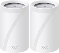 TP-Link WiFi 7 Mesh BE9300 Tri-Bande, 2 Ports 5Gbps, Port 2.5Gbps, MLO, Itinérance Transparente, Contrôle Parental, Compatible avec Toutes Les Box Fibre, WPA3, Deco BE65 Pro(2-Pack)