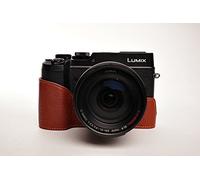 TP Main de véritables Housse en Cuir Authentique Sac de Couverture pour Half Panasonic GX8 Brown Couleur