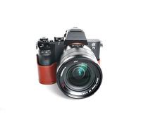 TP Main véritable Cuir véritable Demi Camera Case Sac Housse pour Sony A7 II A7R M2 A7S Mark II Marron Bottom Ouverture Version