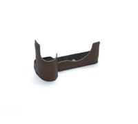 TP Original Demi-étui en cuir véritable pour appareil photo Sony A7R VI, café, Poche de rangement