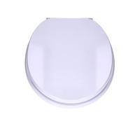 TP Siège de Toilette avec motif, Abattant pour cuvette WC, fonction de fermeture en douceur, soft close, lunette avec frein de chute, avec noyau en bois ovale, jusqu'à 120 kg, Charnières réglable