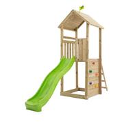 TP Toys Aire de Jeux en Bois Skywood - Tour 270 cm avec Toboggan 2,2 m, Bac à Sable et Échelle - Structure Modulable - Dès 3 Ans - Bois Traité Autoclave - Pour Jardin