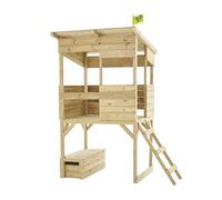 TP Toys Cabane Enfant sur Pilotis avec Coffre de Rangement, Bois FSC®