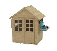 TP Toys Foxglove Cottage Maison de jeu avec accessoire de cuisine et volets en plexiglas certifié FSC 18 mois et plus