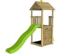 TP Toys Gratte-ciel 1 Tour de jeu en bois Jardin avec toboggan