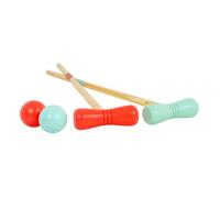Talk-Point Jeu de croquet en bois FSC® pour enfants (2-4 joueurs) multicolore