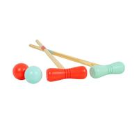 Talk-Point Jeu de croquet en bois FSC® pour enfants (2-4 joueurs) multicolore