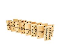 TP Toys Jeu de Dominos Géant en Bois FSC® - 28 Pièces - Intérieur/Extérieur - Dès 3 Ans - Jeu de Société Familial - Format XXL - pour Enfants et Adultes, Wood