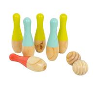 TP Toys Jeu de Quilles en Bois FSC® - Dès 3 Ans - Jeu d’Adresse Extérieur pour Enfants et Famille - Activité Ludique en Plein Air - Parfait pour Jardin et Moments Convivial