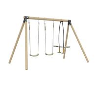TP Toys Portique ANÉMONE SHERWOOD 2 balançoires vis-à-vis Bois FSC H190cm kit d'ancrage