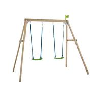TP Toys Portique Forest en Bois avec 2 Balançoires Réglables et Kit d’Ancrage - Hauteur 200 cm - Jouet Extérieur pour Enfants dès 3 Ans - Bois Européen FSC, Traitement Autoclave