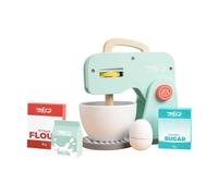 TP Toys Robot Mixeur en Bois FSC - Set Pâtisserie Enfant - Bol à Mélanger et Accessoires - Jouet Éducatif Durable - Bleu - 20,3 x 11,8 x 22,9 cm - Dès 3 Ans