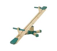 TP Toys Trébuchet en Bois FSC® - Balançoire à Bascule 360° - Sièges Confortables en Plastique Moulé - 205 x 36 x 56 cm - Dès 3 Ans - Jeu d’Adresse et Équilibre