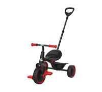 TP Toys Tricycle Évolutif 2-en-1 Rouge - Dès 24 Mois - Siège Réglable, Poignée Parent Amovible, Ceinture 3 Points - Tricycle d’Apprentissage Enfant - Charge Max 23 kg