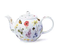 TP-Ways-LG Wayside Théière en porcelaine fine Motif fleurs sauvages et abeilles 1,2 l