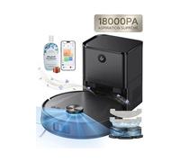 Aspirateur Robot T20 PRO - Robot Aspirateur Laveur - Station Auto-Vidage - 180min - Navigation LDS - Noir