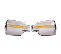 TPARIS 1 Paire Moto Guidon Protège-Mains, pour Royal Enfield Himalayan 400 411 650 BS6 Poignée Garde Bouclier Dirt Coupe-Vent Protection Main Protecteur Accessoires,Transparent Grey