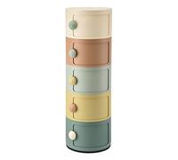 TPARIS Adorable Table De Chevet Ronde|Décor D'intérieur Moderne Table De Nuit Créative Table d'Appoint|Multifonctionnel Mode Petits Espaces Meubles,5 Niveaux-108cm(42,5in),Multicolore