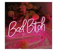 TPARIS Creative Light Up Letters Neon Signs | Lampe Néon Alimentée Par USB | Décoration Murale LED Neon Light Signs Pour Fête, Chambre, Mariage, Anniversaire,BAD BITCH