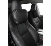 TPARTS Coussin appuie-tête en Cuir pour Tesla Model Y/X/3/S, Accessoires Tesla Model 3, Accessoires Tesla Model Y, Coussin de Nuque pour Voyage (1 pièce, Noir)