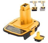 TPDL Adaptateur de batterie DM18D de rechange pour convertisseur de batterie Dewalt 20 V lithium-ion vers 18 V avec port USB, fonctionne pour les outils électriques Dewalt 18 V Nicad et Nimh