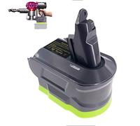 TPDL Adaptateur de batterie pour Dyson V6, pour Ryobi 18 V ONE+ pour aspirateur Dyson V6 Series SV03 SV04 SV09 DC62 DC59