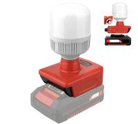 TPDL lampe sans fil pour Einhell Power X-Change 18 V, lampe de travail 12 W, ampoules E27 réglables 150-1300 lm, luminosité variable