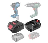 TPDL Lot de 2 adaptateurs de batterie pour Bosch 18 V GBA PBA Power Tool, BSB18C pour batterie Bosch Pro GBA, fonctionne sur outil Bosch PBA, BSC18B fonctionne pour batterie Bosch PBA à pour outil
