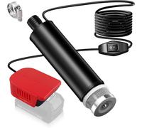 TPDL Pompe à eau/Pompe de puisage à batterie compatible avec batterie Einhell 18V PXC, pompe de transfert d'eau 12V 120W avec câble d'extension de 4,5 m, pompe à huile portable, pistolet à huile