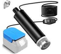 TPDL Pompe à eau pour batterie Bosch Pro 18 V BAT, 120 W 12 V, avec câble de 5 m et interrupteur, pompe d'aspiration d'huile portable, submersible pour Gardena, piscine, jardin, lavage de voiture