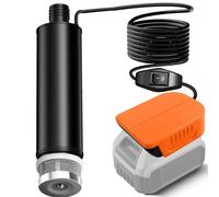 TPDL Pompe à eau sans fil pour batterie au lithium De-Walt 18 V 20 V, 120 W, 12 V, avec câble de 5 m, pompe d'aspiration d'huile portable, pistolet à huile, pompe submersible pour Gardena, piscine