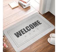 TPDODON Bienvenue à la Maison Porte d'entrée Sol Tapis d'entrée Extérieur Bienvenue dans Notre Maison Cuisine Salle de Bain Paillasson Salon Tapis Tapis-20x32 inch